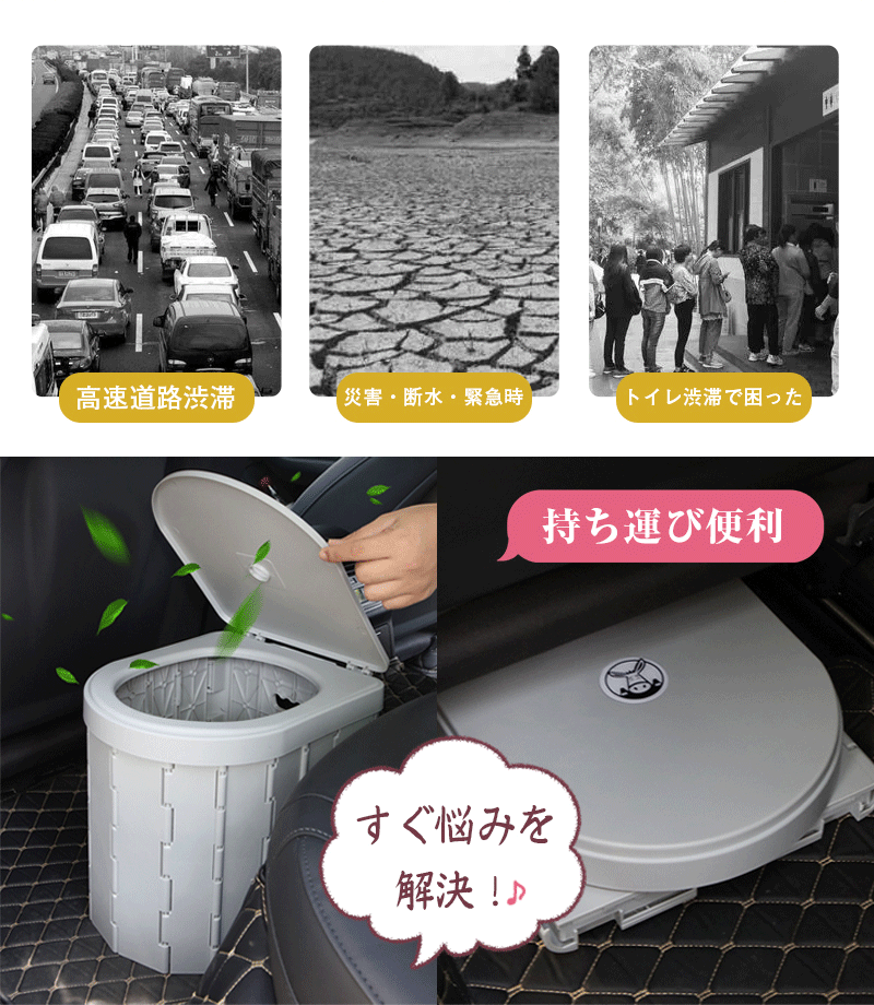 非常用トイレ テント 2点セット 携帯トイレ プライバシーテント 常備 災害時 避難用 地震 防災セット ポータブルトイレ 収納袋付 プライベートテント 便座 折りたたみ 簡易 キャンプ 車中泊 着替えテント 簡易シャワールーム アウトドア用品 ペグ付 28*33*30cm+1.2*1.2*1.9m leafdeer-10003451 leafdeer サンプル画像2