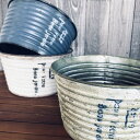 【訳あり】友膳 プルブォートルサークル Sサイズ【室内・インテリア】【ブリキ鉢】【オシャレ】【割れにくい】【軽い】