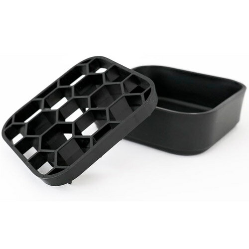 鉢皿　日本ポリ プレステラプレート 120型 2個組【2個まで宅急便コンパクト】　受け皿　受皿 角皿　黒..