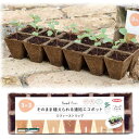 サカタ Seedfun ジフィーストリップ 5cm そのまま植えられる連結エコポット【花育】【育てる】【種まき】【始める】【eco】 その1