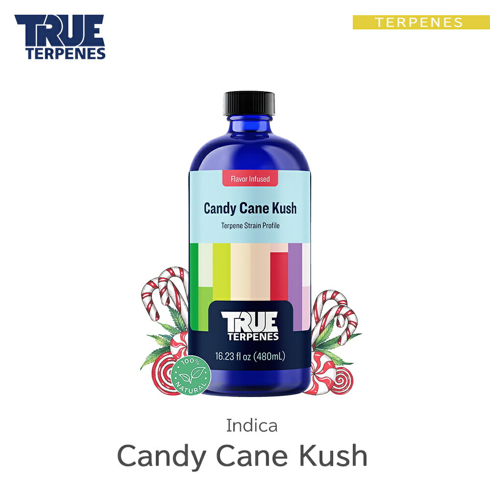 楽天LeafycollectiveTRUE TERPENES 『Flavor Infused Strain -Candy Cane Kush-』1ml 5ml 10ml 30ml インディカ フレーバー テルペン 香料 原料 リキッド カートリッジ テルペンフレーバー 天然テルペン USA産 ベイプ VAPE 電子タバコ CBD CBN CBG CBC オーガニック