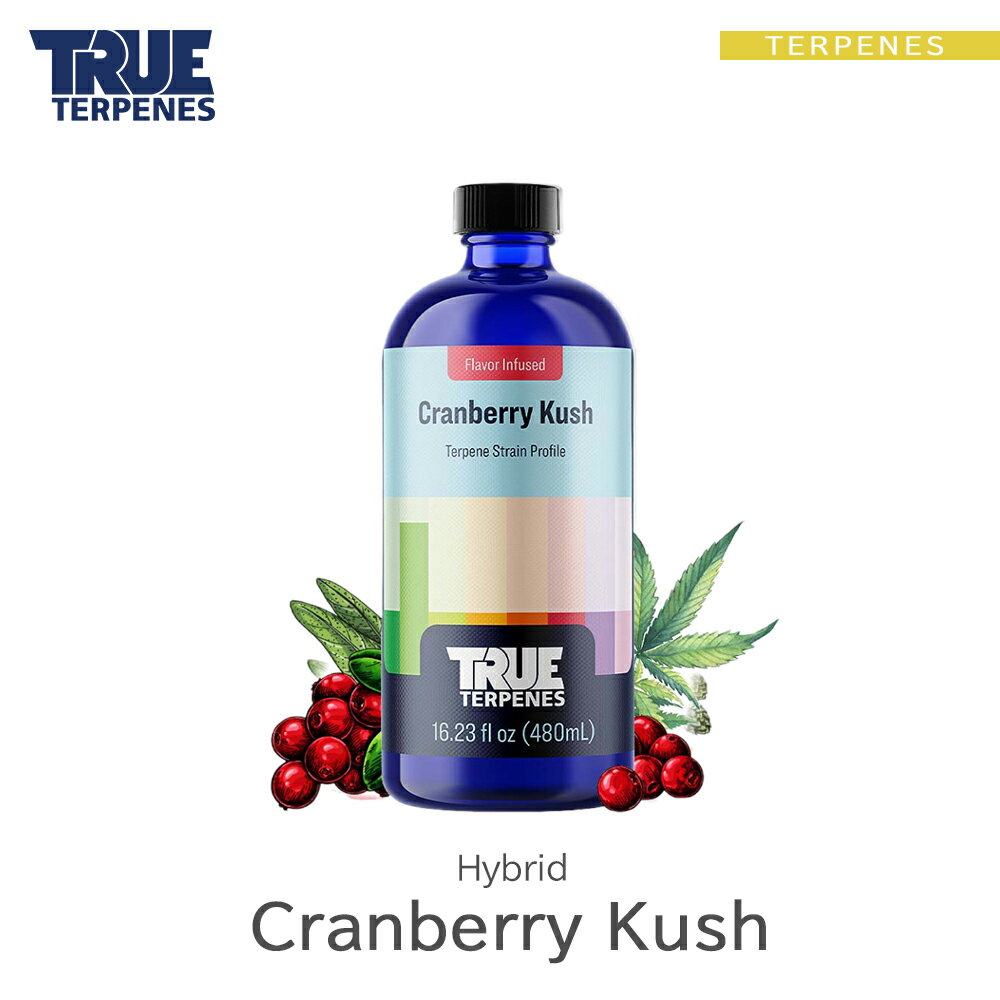 \即日発送/ テルペン アメリカ TRUE TERPENES 『フレーバーインフューズド -Cranberry Kush-』1ml ハイブリッド フレーバー 香料 リキッド カートリッジ 天然テルペン USA産 ベイプ VAPE 電子タバコ オーガニック