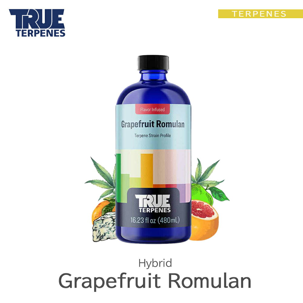 TRUE TERPENES wFlavor Infused Strain -Grapefruit Romulan-x1ml 5ml 10ml 30ml nCubh t[o[ ey   Lbh J[gbW eyt[o[ VRey USAY xCv VAPE dq^oR CBD CBN CBG CBC I[KjbN