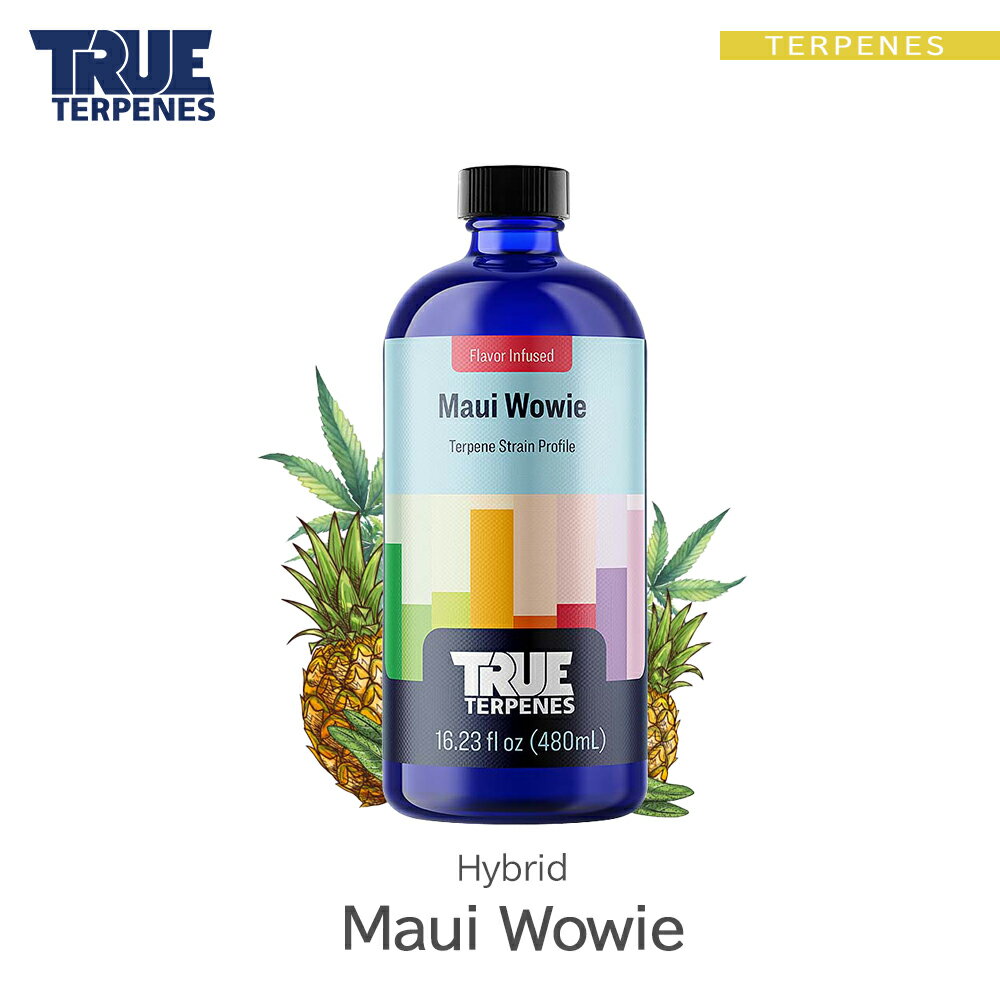 TRUE TERPENES wFlavor Infused Strain -Maui Wowie-x1ml 5ml 10ml 30ml nCubh t[o[ ey   Lbh J[gbW eyt[o[ VRey USAY xCv VAPE dq^oR CBD CBN CBG CBC I[KjbN