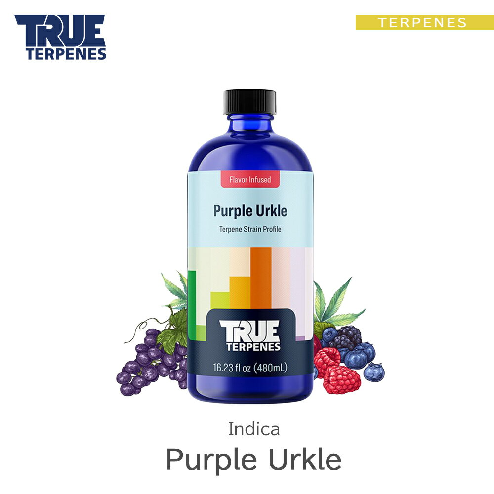 楽天LeafycollectiveTRUE TERPENES 『Flavor Infused Strain -Purple Urkle-』1ml 5ml 10ml 30ml インディカ フレーバー テルペン 香料 原料 リキッド カートリッジ テルペンフレーバー 天然テルペン USA産 ベイプ VAPE 電子タバコ CBD CBN CBG CBC オーガニック