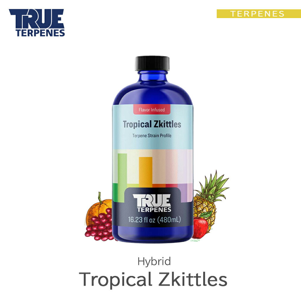 TRUE TERPENES wFlavor Infused Strain -Tropical Zkittles-x1ml 5ml 10ml 30ml nCubh t[o[ ey   Lbh J[gbW eyt[o[ VRey USAY xCv VAPE dq^oR CBD CBN CBG CBC I[KjbN