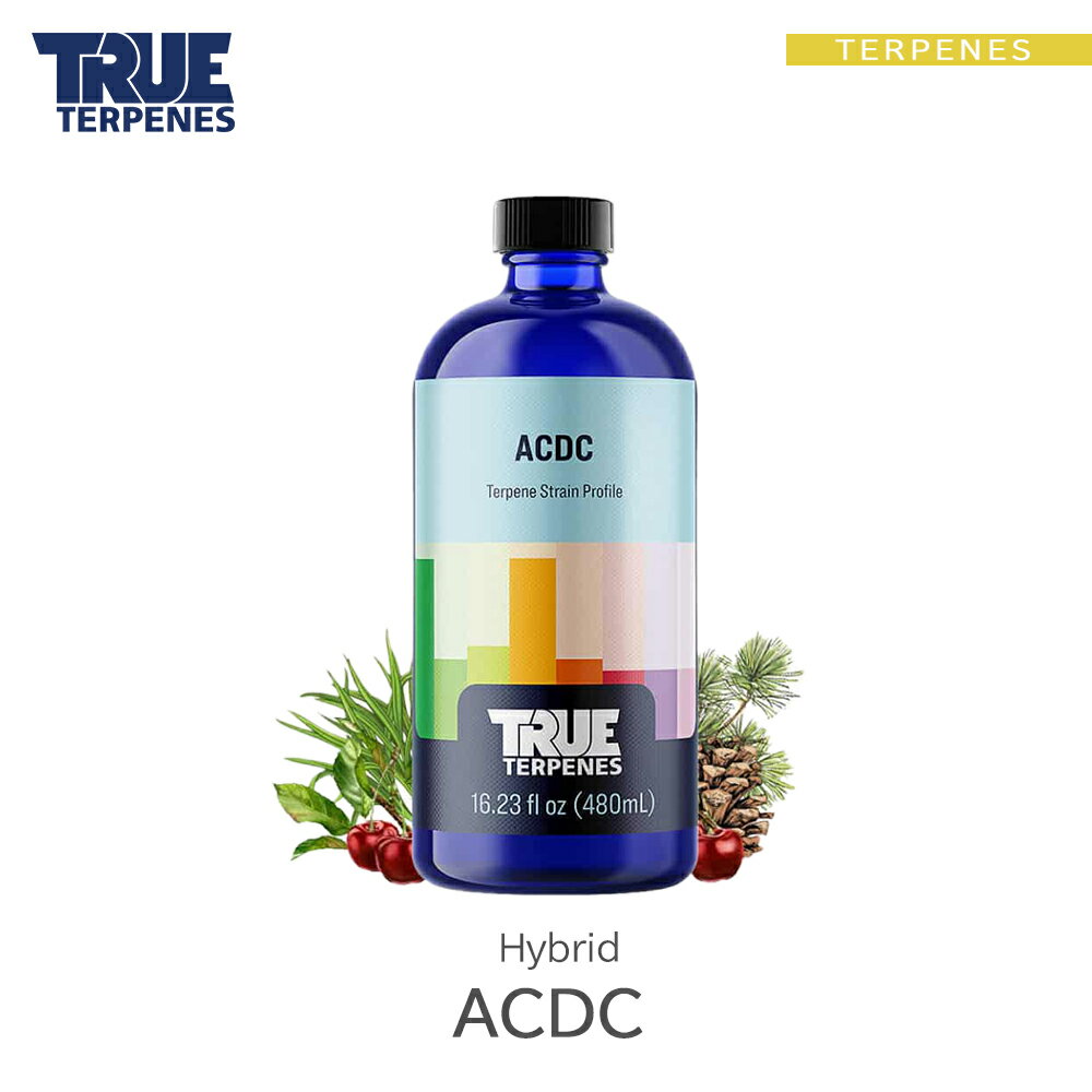 TRUE TERPENES 『Classic Strains -ACDC-』1ml 5ml 10ml 30ml ハイブリッド フレーバー テルペン 香料 原料 リキッド カートリッジ テルペンフレーバー 天然テルペン USA産 ベイプ VAPE 電子タバコ CBD CBN CBG CBC オーガニック