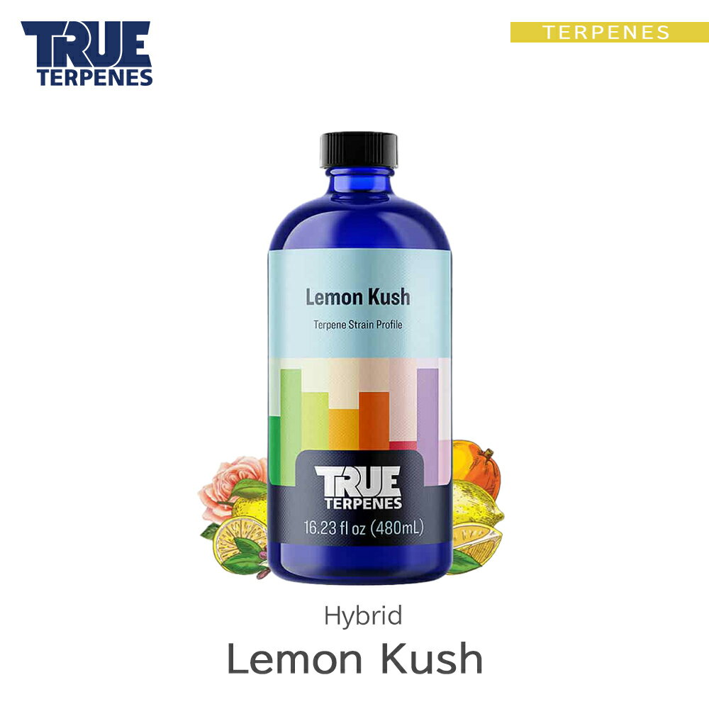 TRUE TERPENES 『Classic Strains -Lemon Kush-』1ml 5ml 10ml 30ml ハイブリッド フレーバー テルペン 香料 原料 リキッド カートリッジ テルペンフレーバー 天然テルペン USA産 ベイプ VAPE 電子タバコ CBD CBN CBG CBC オーガニック