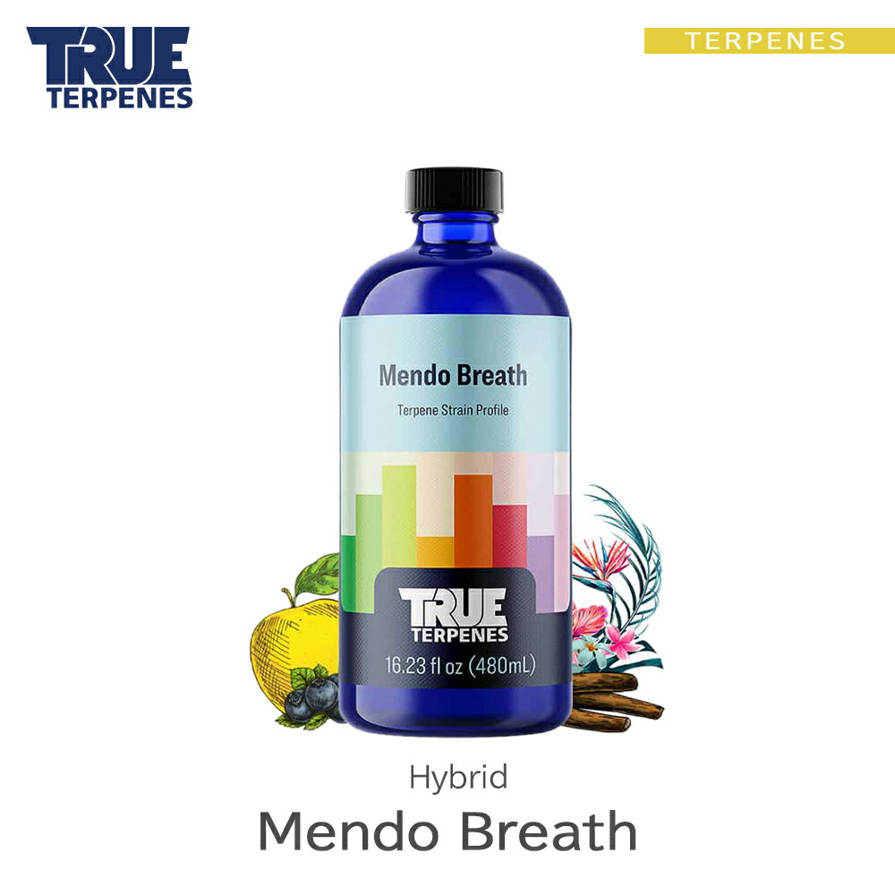 TRUE TERPENES 『Classic Strains -Mendo Breath-』1ml 5ml 10ml 30ml ハイブリッド フレーバー テルペン 香料 原料 リキッド カートリッジ テルペンフレーバー 天然テルペン USA産 ベイプ VAPE 電子タバコ CBD CBN CBG CBC オーガニック