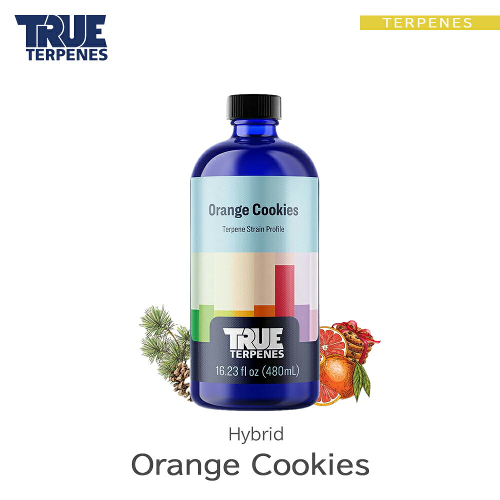 TRUE TERPENES 『Classic Strains -Orange Cookies-』1ml 5ml 10ml 30ml ハイブリッド フレーバー テルペン 香料 原料 リキッド カートリッジ テルペンフレーバー 天然テルペン USA産 ベイプ VAPE 電子タバコ CBD CBN CBG CBC オーガニック