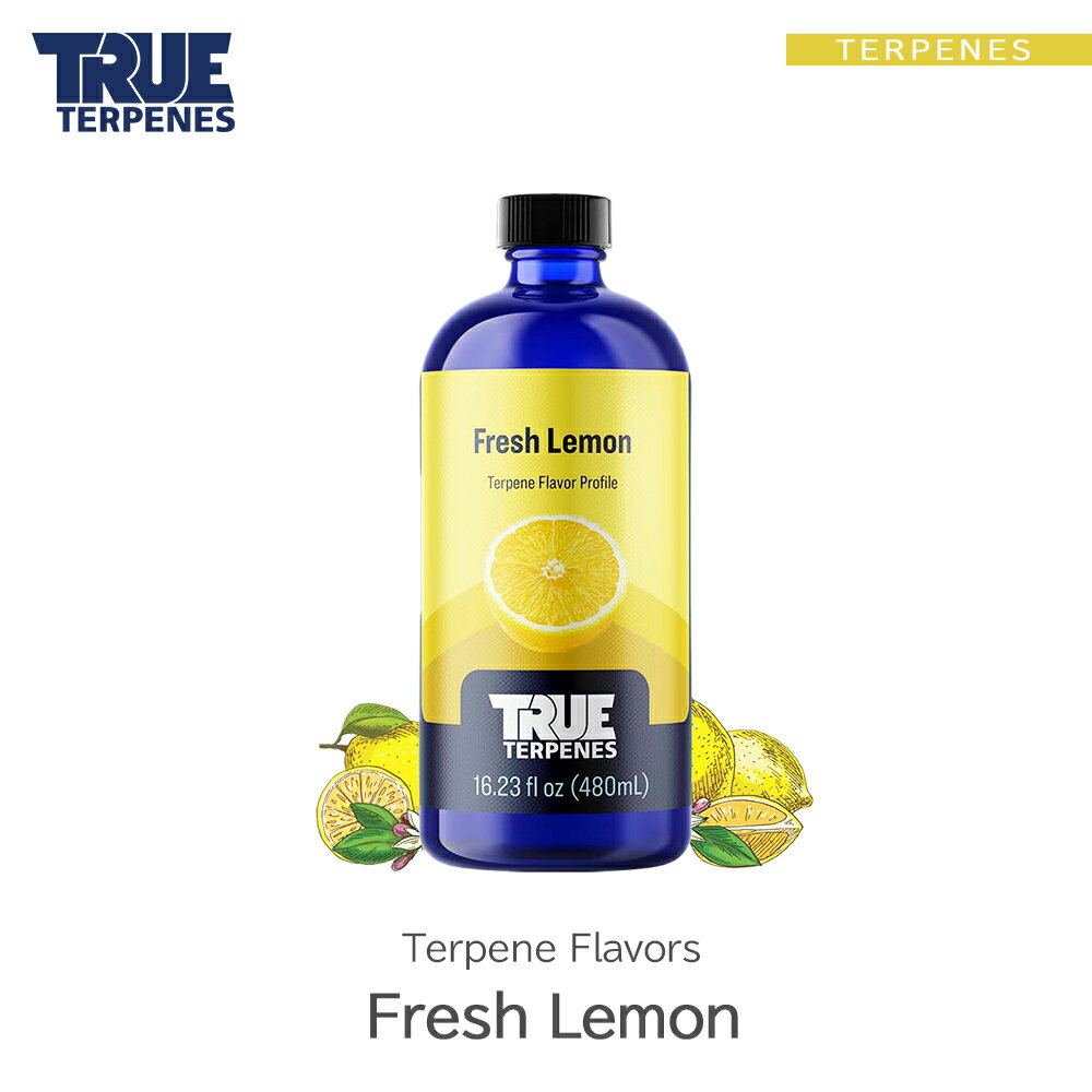 TRUE TERPENES wTerpene Flavors -Fresh Lemon-x1ml 5ml 10ml 30ml t[o[ ey   Lbh J[gbW eyt[o[ VRey USAY xCv VAPE dq^oR CBD CBN CBG CBC I[KjbN