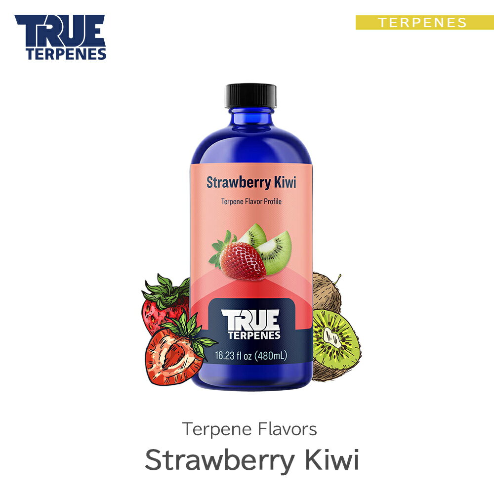 TRUE TERPENES wTerpene Flavors -Strawberry Kiwi-x1ml 5ml 10ml 30ml t[o[ ey   Lbh J[gbW eyt[o[ VRey USAY xCv VAPE dq^oR CBD CBN CBG CBC I[KjbN