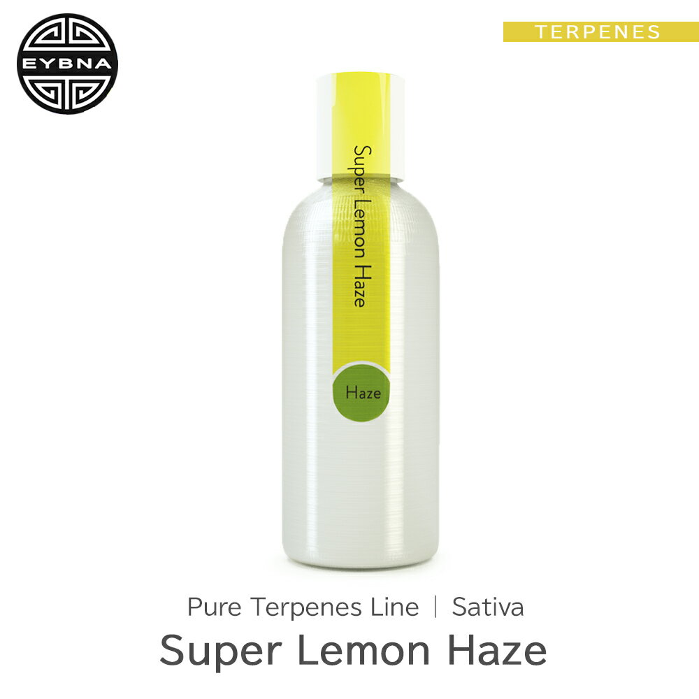 EYBNA Pure Terpenes Line -Super Lemon Haze- ■商品内容その名に恥じない刺激的で爽やかなレモンを感じる有名品種。 さわやかな柑橘系の香りを持つ「テルピノレン」が強いサティバ株です。 ■サイズバリエーション ●1ml ●5ml ●10ml ●30ml ■製造元：EYBNA(カリフォルニア産) ■輸入販売者：デイライトグローバル株式会社（日本正規代理店） ※違法な成分は一切含まれておりません。 【注意事項】 ・商品画像を参考にフレーバーをお選びください。 ・高温多湿を避け、冷暗所にて保存、保管してください。 ・テルペンの効果には個人差がございます。全てを保証するわけではございません。予めご理解頂いた上でお買い求めください。 ・CBD、VAPE関連製品につきまして、有害な成分は混入しておりませんが、お客様ご自身の「体調管理」や「自己責任」の上でご使用ください。 必要であれば医師の診断等と合わせてご検討ください。また、製品の効果に関しましては個人差がございますので確実に保証するものではございません。 ・バッテリー、電子機器やアトマイザーに関しましては水濡れや強い衝撃を避けて安全にお使いいただきますよう、お願いいたします。 ・商品の初期不良に関しましては、お手数ですが商品到着後すぐにご連絡ください。初期不良以外での理由（お客様都合）による返品返金の際は、お客様側での送料手数料負担をお願いしております。予めご了承ください。