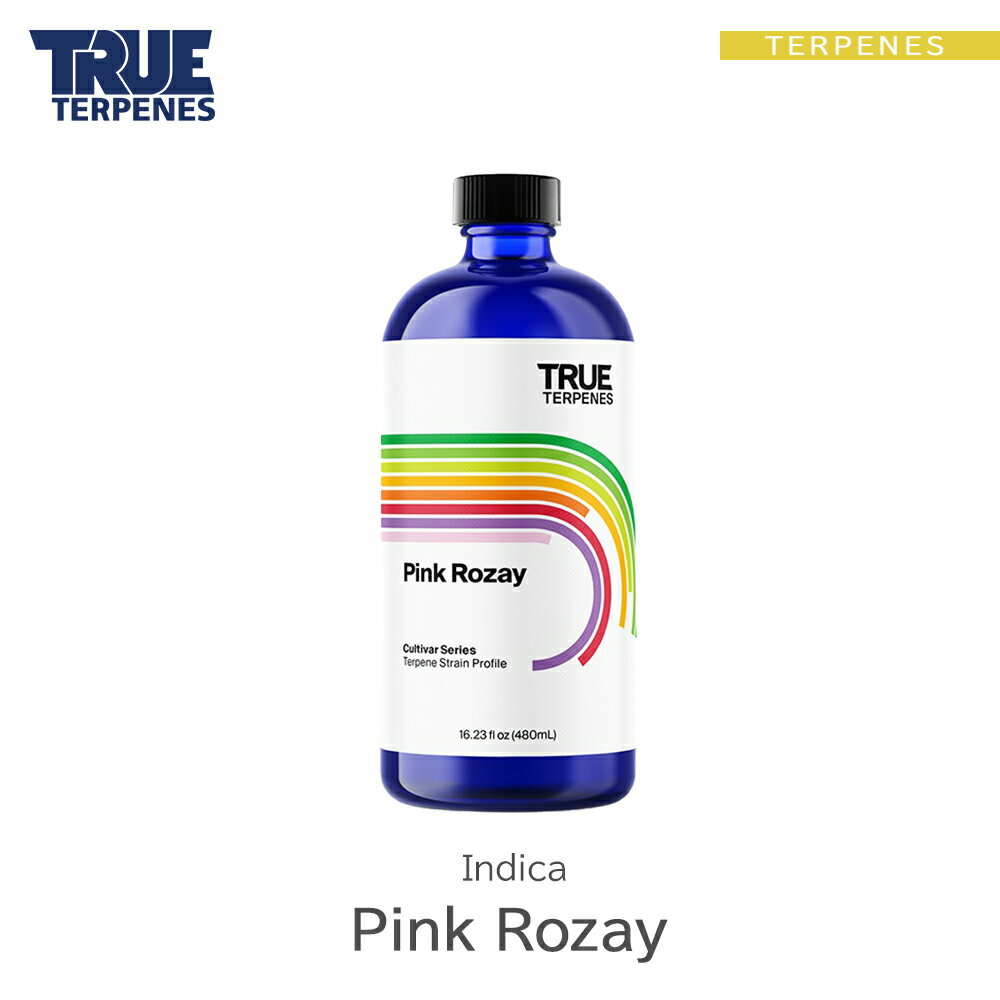 TRUE TERPENES 『Cultivar Series -Pink Rozay-』1ml 5ml 10ml 30ml ハイブリッド フレーバー テルペン 香料 原料 リキッド カートリッジ テルペンフレーバー 天然テルペン USA産 ベイプ VAPE 電子タバコ CBD CBN CBG CBC オーガニック