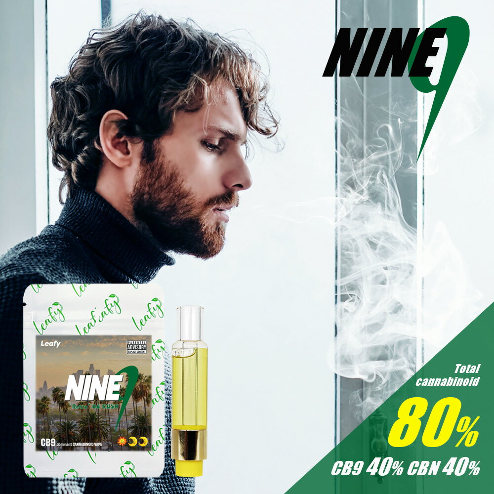 【15％OFFクーポン】[NINEnatural]CB9 40% CBN 40% リキッド 1ml カートリッジ アトマイザー 高濃度 80% CB9リキッド CBD CBG テルペン OG KUSH 510 規格 スレッド デバイス バッテリー ヴェポライザー e-liquid chill time 日本製 HHC THC Free CBD pen