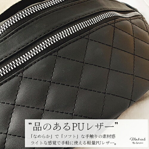 コンパクトボディバッグレディースブランドワンショルダーおしゃれウエストバッグウエストポーチ黒