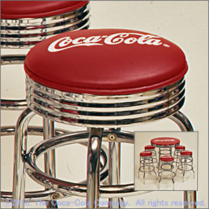 【送料無料】ハイスツール（コカ・コーラ）Coke High-Stool(Coca-Cola)