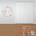 無地 レース カーテン オーダー サイズ 送料無料 C5タイプ 防炎 見えにくい 遮像 遮熱 保湿 UVカット ウォッシャブル アジャスターフック
