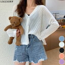 【全店10%OFFクーポン配布中】『抜け感カーデ』 トップス レディース カーディガン ニット トレンド 春 春夏 30代 40代 50代 60代 人気 服 メッシュ 透け感 シアー クルー クルーネック ゆったり ボリューム 2025春 大きいサイズ カジュアル 袖 長袖 春服 夏服 夏