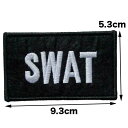 【定形郵便 100円】#008 SWAT ミリタリー ベルクロ パッチ ワッペン 刺繍 アップリケ ミシン手芸 アメリカ 国旗 星条旗 ミリタリー サバゲー