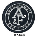 【定形郵便 100円】A&F ワッペン 刺繍 アップリケ ミシン手芸 アメリカ 手芸素材