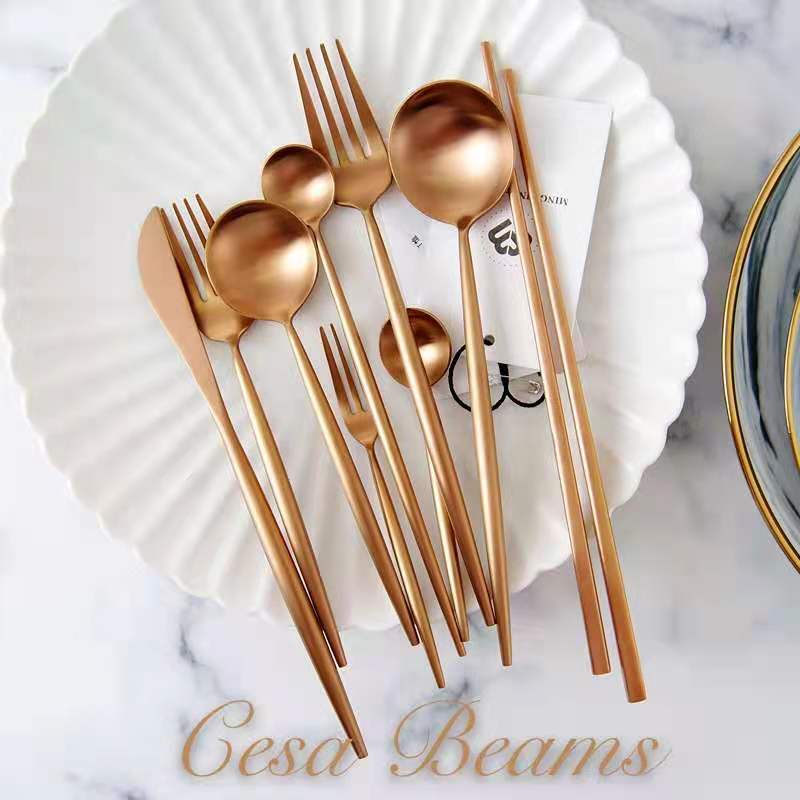 cesa beams 　カトラリー カトラリーセット 食洗機対応　プレミアシリーズ6本 食器 結婚祝い カトラリーセット ゴー…