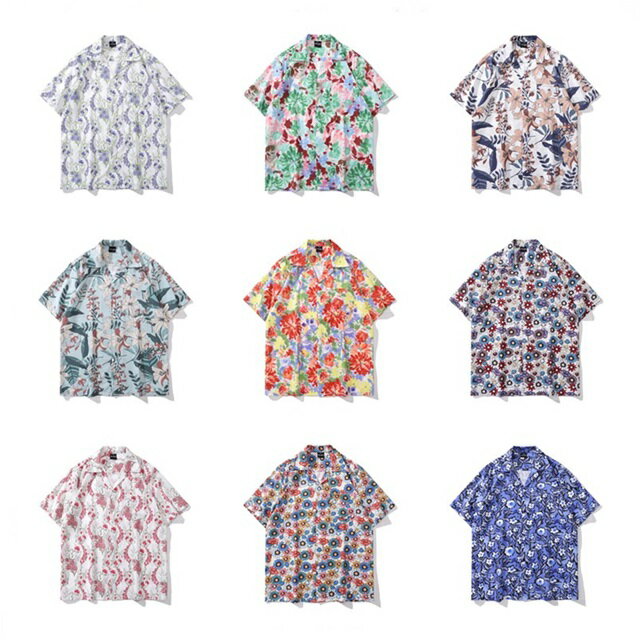 アロハシャツ 花柄シャツ レディース 半袖 柄 ブラウス レディース 大きいサイズ 3L 開襟シャツ 花柄 春 夏 プリント ゆったり カジュアル 総柄シャツ ビッグシルエット 羽織もの 韓国ファッション