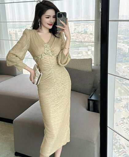 パーティードレス ロング ひざ下丈 ミモレ丈 パーティードレス 大きいサイズ 結婚式 ワンピース 結婚式 ドレス パーティードレス 袖あり 長袖 結婚式お呼ばれドレス Vネック 上品 ワンピース 長袖 きれいめ パーティードレス ロング ひざ下丈 ミモレ丈 パーティードレス 大きいサイズ 結婚式 ワンピース 結婚式 ドレス パーティードレス 袖あり 長袖 結婚式お呼ばれドレス Vネック 上品 ワンピース 長袖 きれいめ