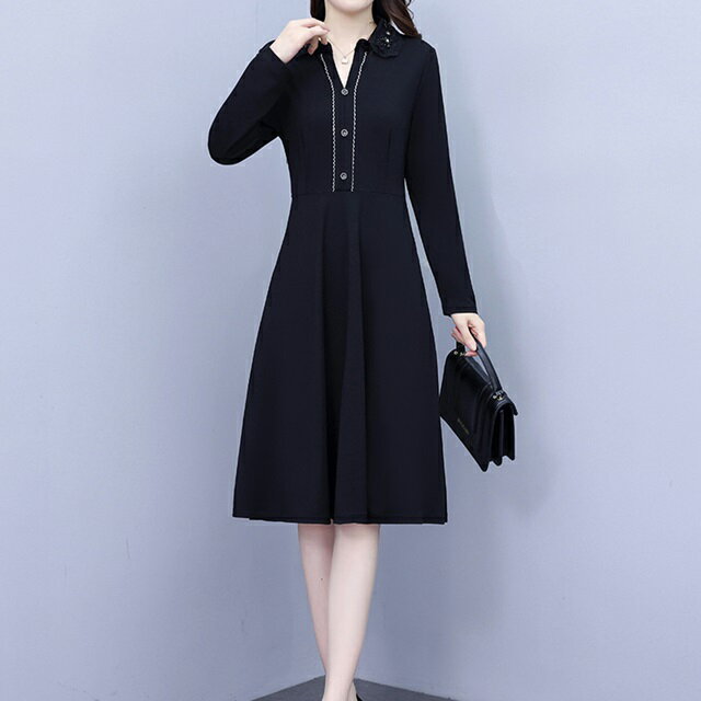 大きいサイズ フォーマル ワンピース 卒業式 ワンピース 母 卒園式 ワンピース ママ セレモニー ワンピース フォーマルワンピース 入学式 ワンピース 入園式 ワンピース ママ ワンピース パーティー 卒業 謝恩会 ワンピース 長袖 襟付き ワンピース フォーマル