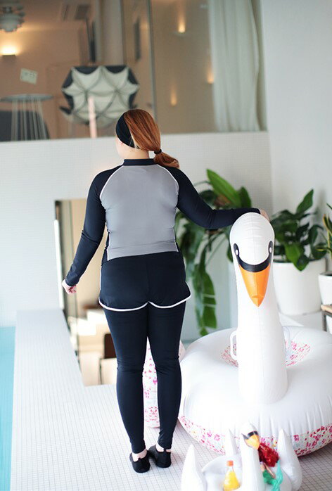フィットネス 水着 大きいサイズ レディース セット ラッシュガード ぽっちゃり 長...