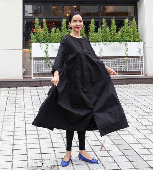 シャツワンピース ロング 長袖 レディース ワンピース 春 秋 ロングワンピース テ...