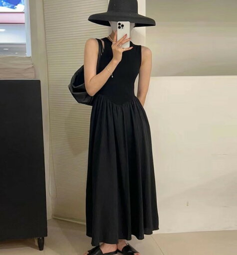 ノースリーブ ワンピース レディース ロング マキシワンピース 春夏 ロングワンピース Aライン フレア シンプル マキシ丈 ロング丈 黒 サマードレス サマーワンピース きれいめ カジュアル ノースリーブ ワンピース レディース ロング マキシワンピース 春夏 ロングワンピース Aライン フレア シンプル マキシ丈 ロング丈 黒 サマードレス サマーワンピース きれいめ カジュアル