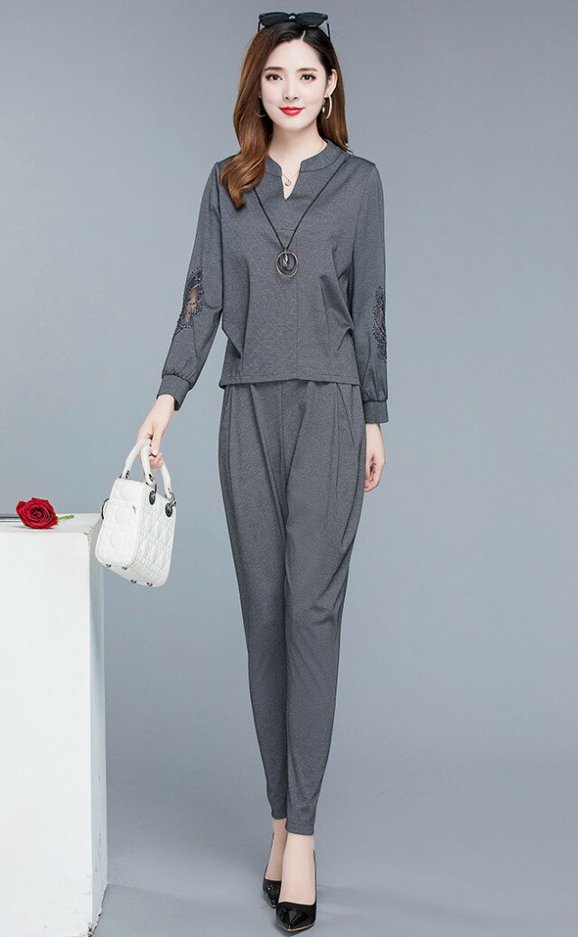 かっこいい パンツドレス セットアップ レディース パンツスーツ パーティードレス 結婚式 お呼ばれ ドレス パンツ 大きいサイズ 3L 4L キーネック トップス 黒 韓国 ファッション 20代 30代 40代 50代 蝶柄 きれいめ カジュアル 通勤服 オフィス