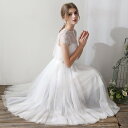 ウエディングドレス 白 二次会 花嫁 ウェディングドレス ミモレ丈 袖あり 大きいサイズ 3L キャミソール 刺繍 レース シンプル ボレロ セット 半袖 小さ...