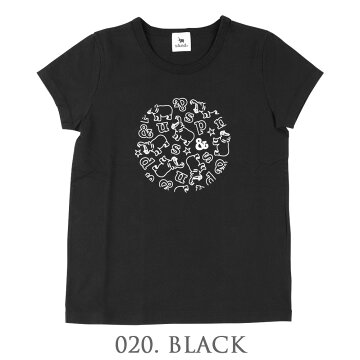 ロゴ サークル プリント Tシャツ