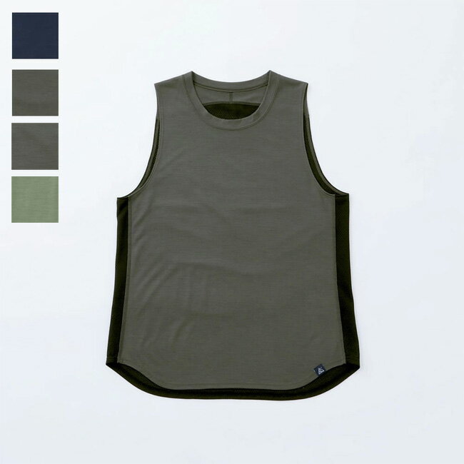 ROUVER ルーバー ドライ ウール タンクトップ 【ネイビー グレー 紺 インナー トップス メンズ ユニセックス カットソー 春 夏 秋 冬 無地 袖なし...