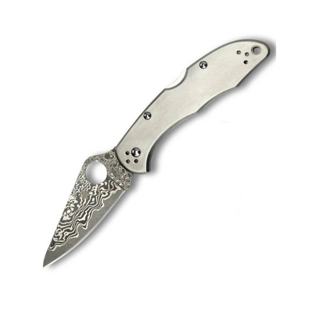 SPYDERCO DELICA4 デリカ4 ダマスカス チタンハンドル C11TIPD【限定品】