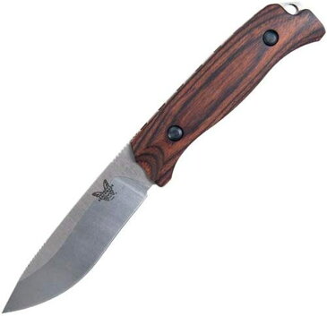 BENCHMADE　#15001-2 サドル・マウンテン スキナー /ウッド ,シースナイフ 　送料無料