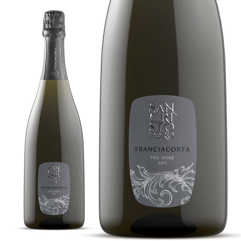 格付けイタリアワイン（DOCG） 【辛口】【爽やかな辛口】フランチャコルタ DOCG パ・ドゼ Franciacorta DOCG Pas Dose スパークリングワインサン クリストーフォロ（750ml）　フランチャコルタ　自然派ワイン