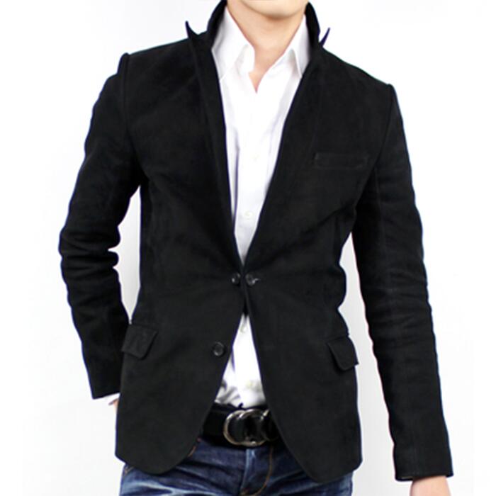 【レザーハウス】 ピークドラペルジャケット ヤング テーラードジャケット ヌバック スリム フィット レザー テーラード ジャケット メンズ レザージャケット ...