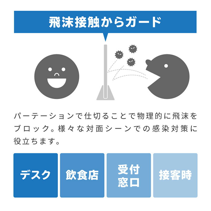 アクリルパーテーション 卓上 スタンド 400 400 アクリル板 パーティション 仕切 透明 不透明 パネル 衝立 コロナ対策 | デスク テーブル カウンター ショップ 飲食店 パーテンション パテーション 40cm 40cm 3mm クリア マット