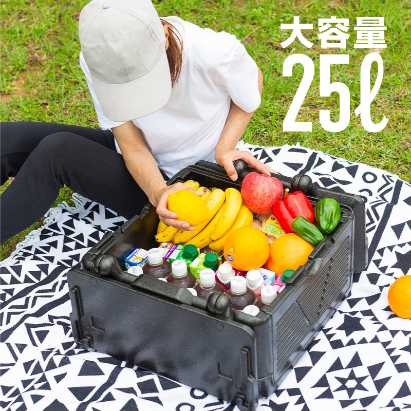 【25日限定 抽選で1等最大P100%バック】 クーラーボックス 折りたたみ 軽量 25リットル 25L 大容量 大型 保冷力 保温力 アウトドア キャンプ 部...