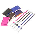 【全商品ポイント5倍 31日23:59まで】 IDカードホルダー 本革/社員証 名刺 選択 縦型/横型 ストラップ2種/カラー5色 牛革 カードケース IDケー...