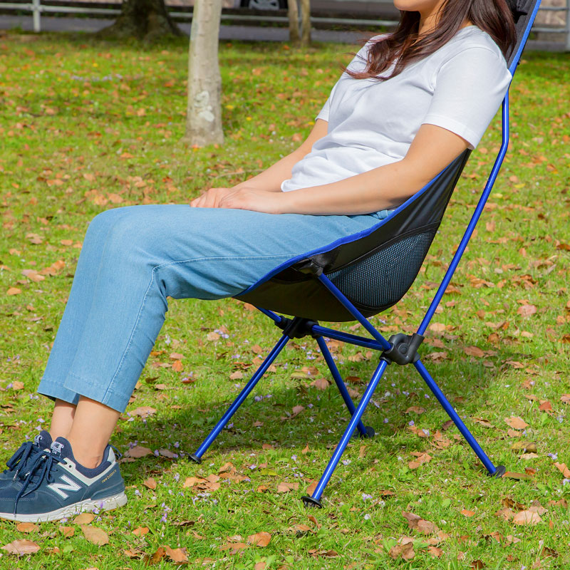 アウトドアチェア 軽量 折りたたみ ハイバック 低反発ネックパット 耐荷重 100kg アルミ 組み立て式 収納袋 | 背もたれ 軽い 折り畳み 椅子 イス チェアー コンパクト アウトドア キャンプ バーベキュー BBQ 釣り 用品 通販格安セール情報 楽天 通販