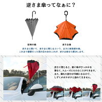 傘逆さ傘晴雨兼用UVカット遮光自立おしゃれかわいい8カラーレディースメンズ長傘日傘さかさま傘逆さま傘逆向き逆さまの傘折れない黒空絵青オレンジピンク黄色紫赤プレゼント送料無料_@a866