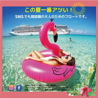 浮き輪フロートフラミンゴうきわかわいい全長約100cm浮き具大人子供浮輪海プール海水浴ビーチ夏夏休みSNSインスタレジャーお出掛け家族友達カップル思い出送料無料あす楽対応_85351