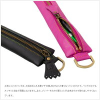ペンケース牛本革製筆箱牛革/本革文具薄型ペン4〜5本収納選べる5色ブラック/パープル/ブルー/ブラウン/ピンク専用ケース付き贈り物プレゼントお祝いにあす楽対応【送料無料】_82106