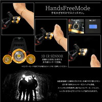 LEDヘッドライトCREE製3灯式30W1500lm赤外線スイッチ手ぶらモード高輝度SMDチップ搭載ヘッドランプ高強度作業夜間釣りアウトドア軌道工事現場あす楽対応【送料無料】_86304