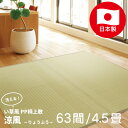 い草風 畳風 カーペット ラグマット 日本製 63間 4.5帖 4.5畳 オールシーズン ござ PP素材 洗える 水拭き 撥水 286cm×286cm おしゃれ ペット アウトドア 国産