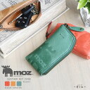 キーケース レディース 本革 牛革 ブランド moz モズ Elk エルク NO.86007 鍵入れ スマートキー 本革 牛革 リアルレザー 型押し アニマル 袋縫い やわらかい ヘラジカ 機能性 使いやすい かわいい おしゃれ ナチュラル 送料無料 贈り物 プレゼント ギフト